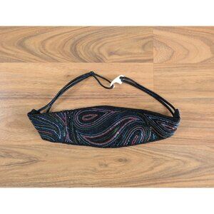 Vintage 1980's 90s Beaded Beads Stretch Belt Boho Beach Mermaid